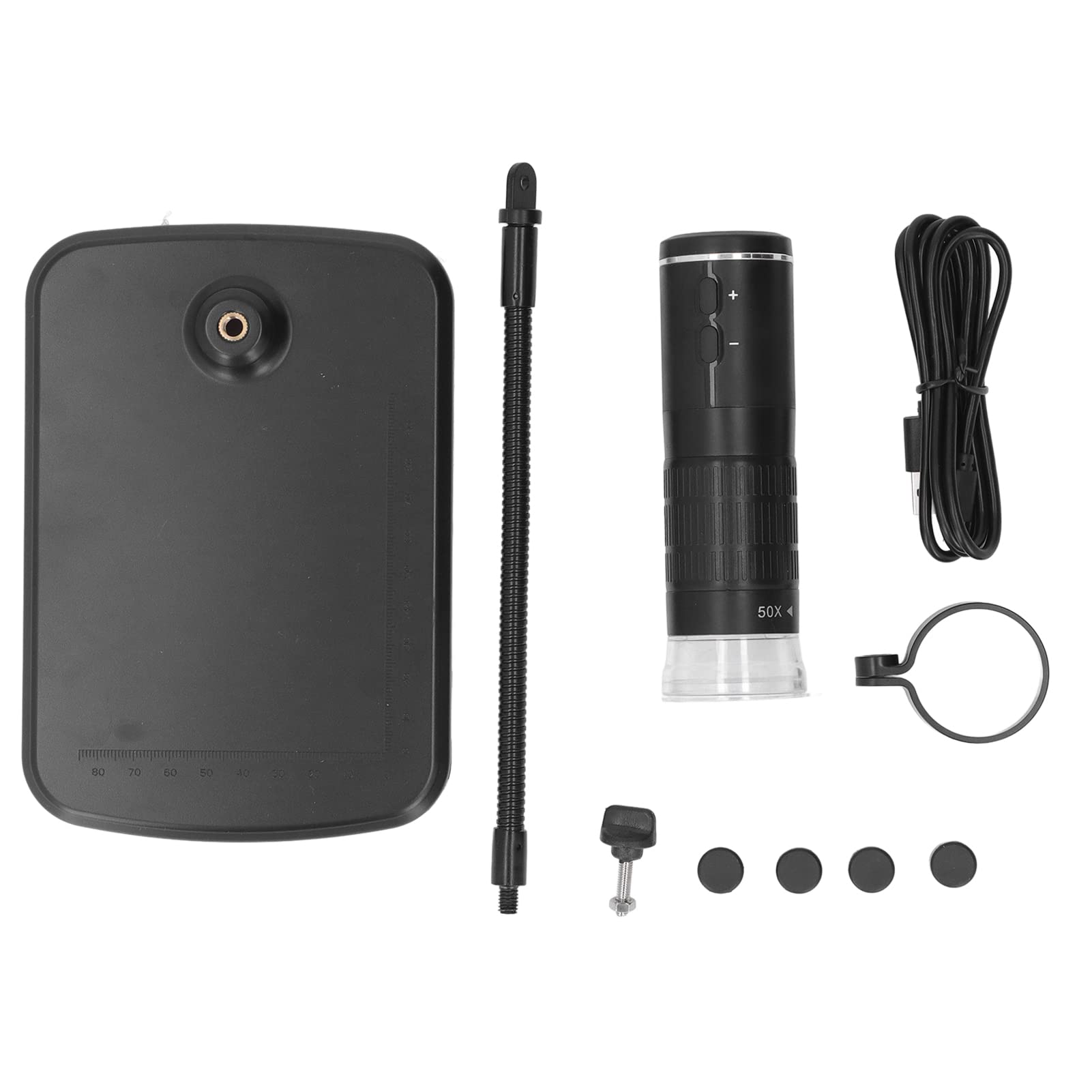Microscopio Portatile Wireless Portatile Microscopio Elettronico Tascabile da 50 a 1000X per Telefono PC, Fotocamera di Ispezione da 2 MP con Supporto Flessibile, Adatto a Tutte le Marche di