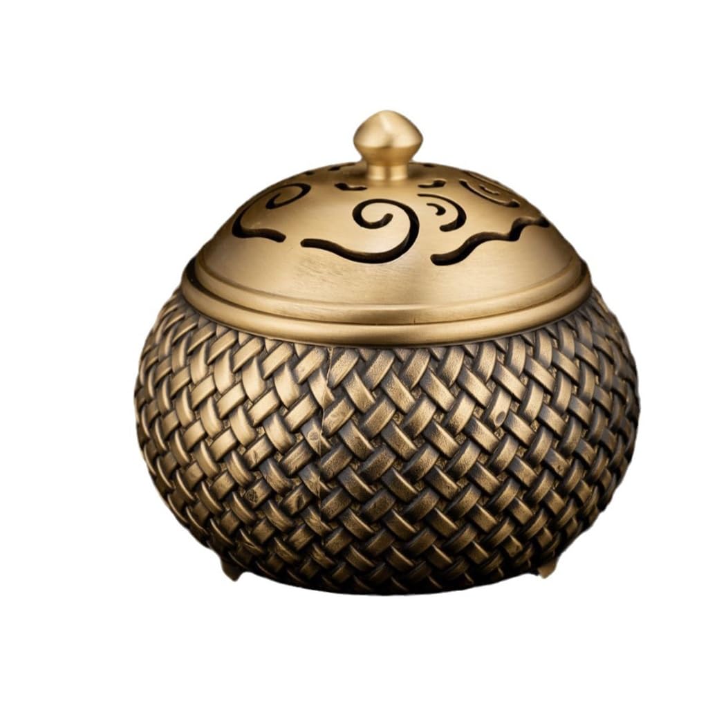 incense burner， Incense burner censer holder Burner Brass Household Indoor Sandalwood Tray Tea Ceremony Decoration