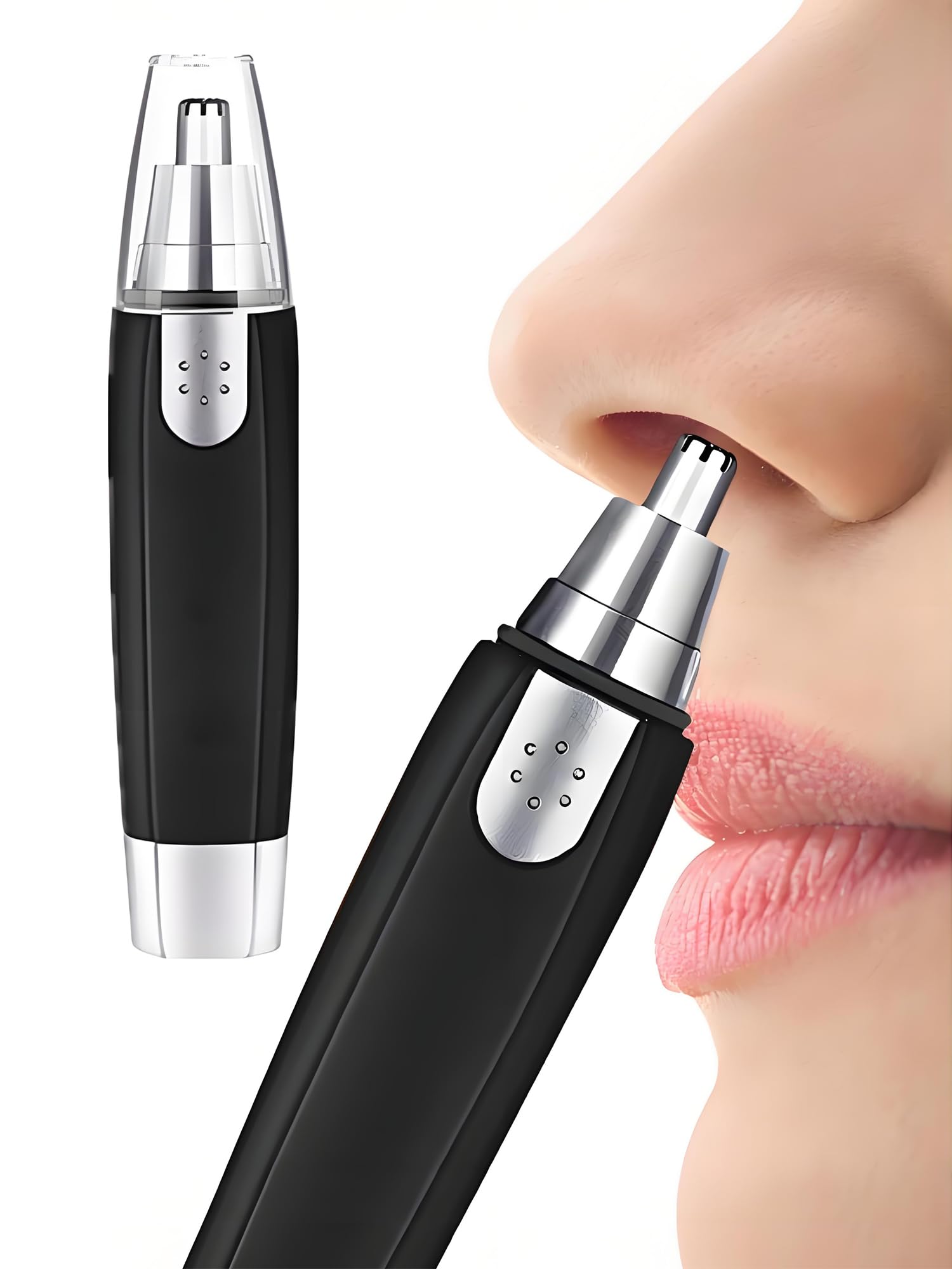 Painless Ear and Nose Hair Trimmer Electric Nose Hair Shaver Portable Facial Hair Clippers for Men and Women