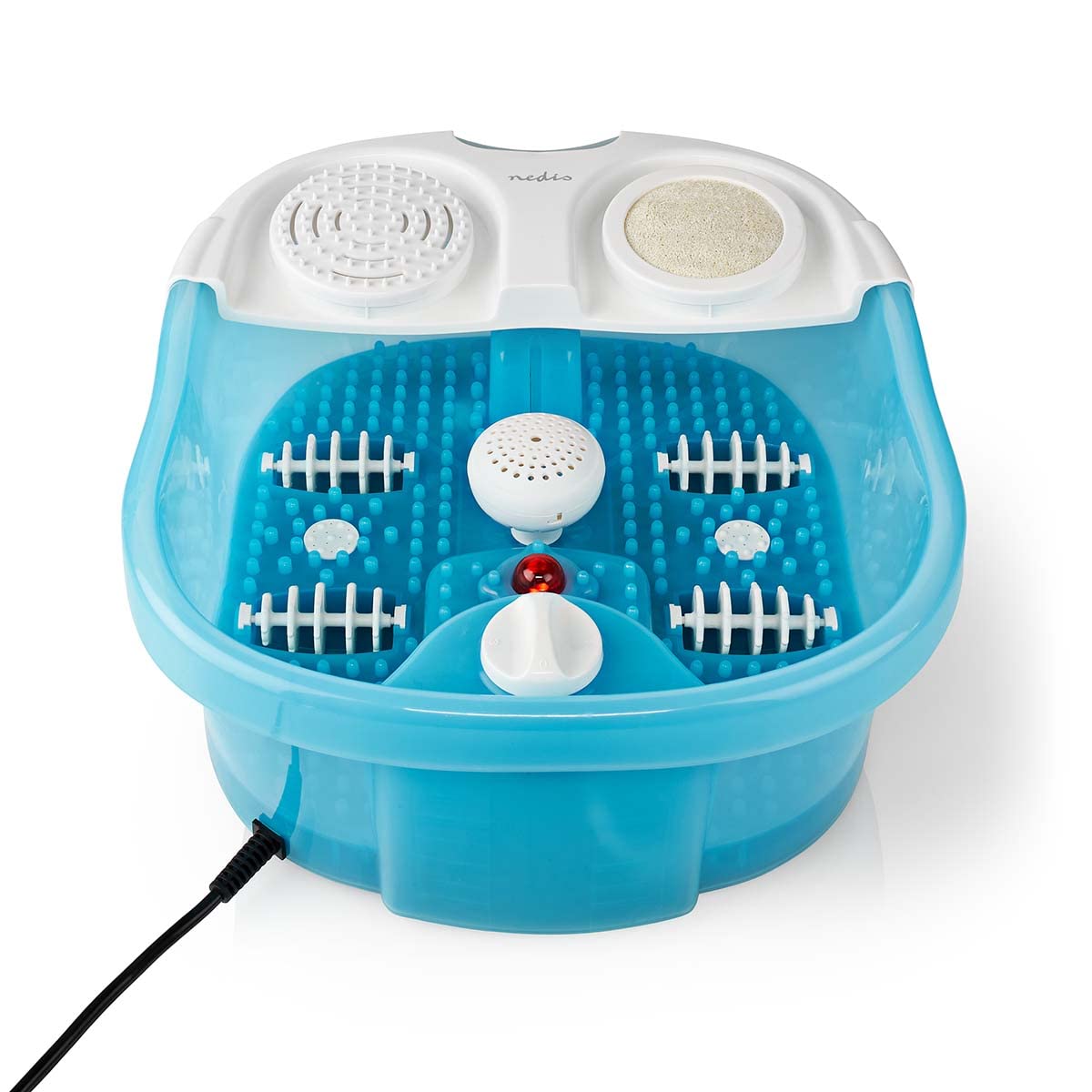 Nedis Baño con burbujas para pies | 1 ajuste de calor | 3 modos de masaje | azul/blanco