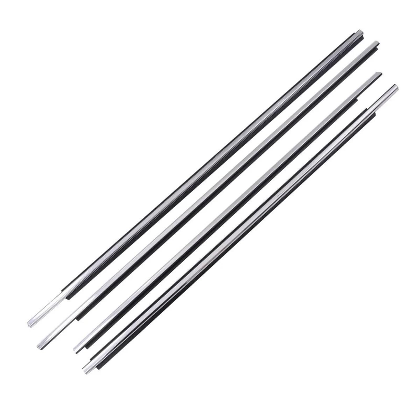 Ujnheq One Color 4Pcs Car Window Weatherstrip Chrome For Toyota For Crown 2010-2015 75720-0N020 75710-0N020 75740-0N020 75730-0N020 Insulation Seal