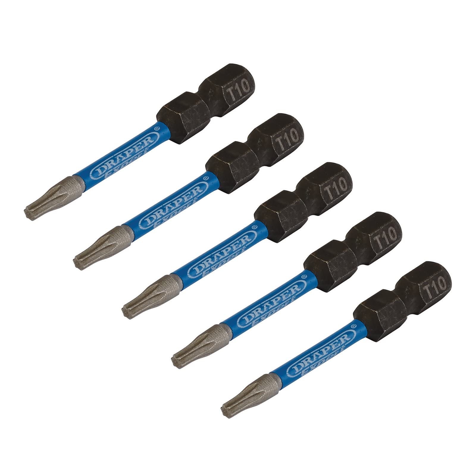 B&Q -  Expert Tx-Star Impact Screwdriver BitsT10 X 50mm1/4" Hex (Pack Of 5) 05649