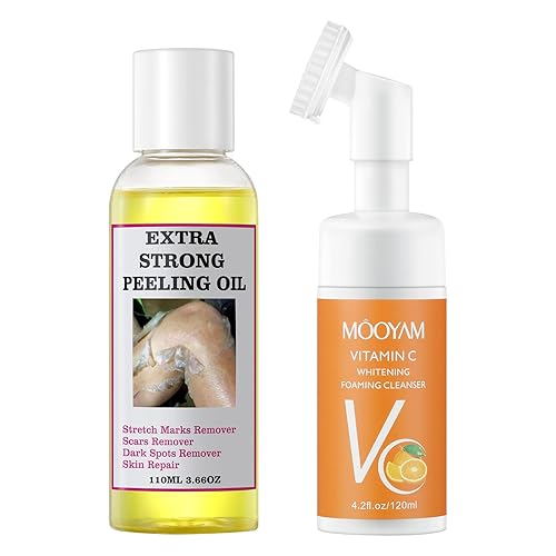 Aceite peeling para piel oscura aceite peeling amarillo con hialuronato salicílico de sodio aceite peeling fuerte extra fuerte lavado facial para