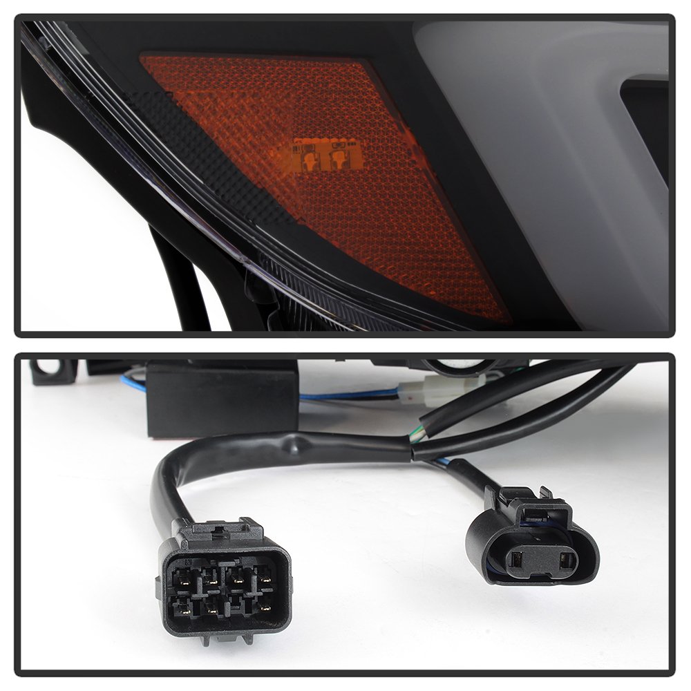 ACANII - For [Halogen Model] Black Smoked 2008-2014 Subaru Impreza WRX Switchback LED DRL Projector Headlights Headlamps product thumbnail 5