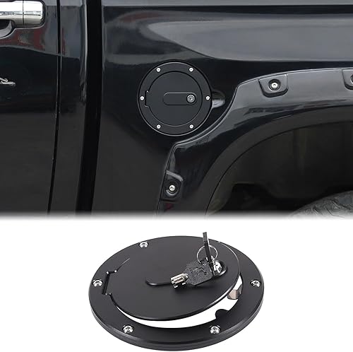 Aunginsy Tapa de repuesto antirrobo para depósito de combustible de automóvil, compatible con Toyota Tundra 2007-2021, cubierta de tanque de