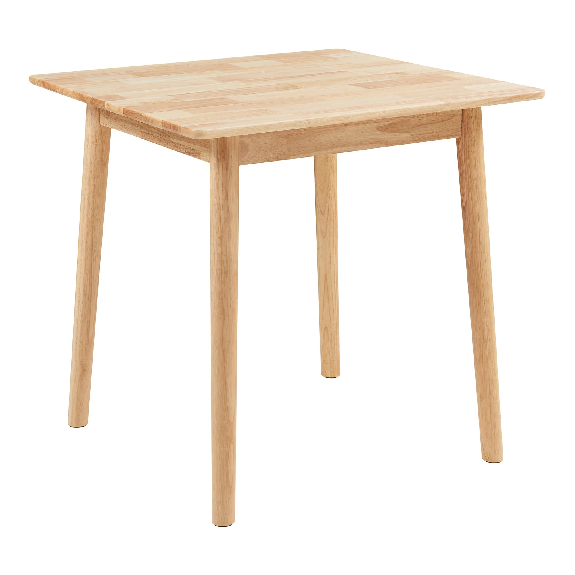 [en.casa] Stół do jadalni Klijori stół kuchenny dla 2-4 osób, 75 x 75 x 74 cm, stół do jadalni, kuchni, salonu, kwadratowy, drewno, naturalne