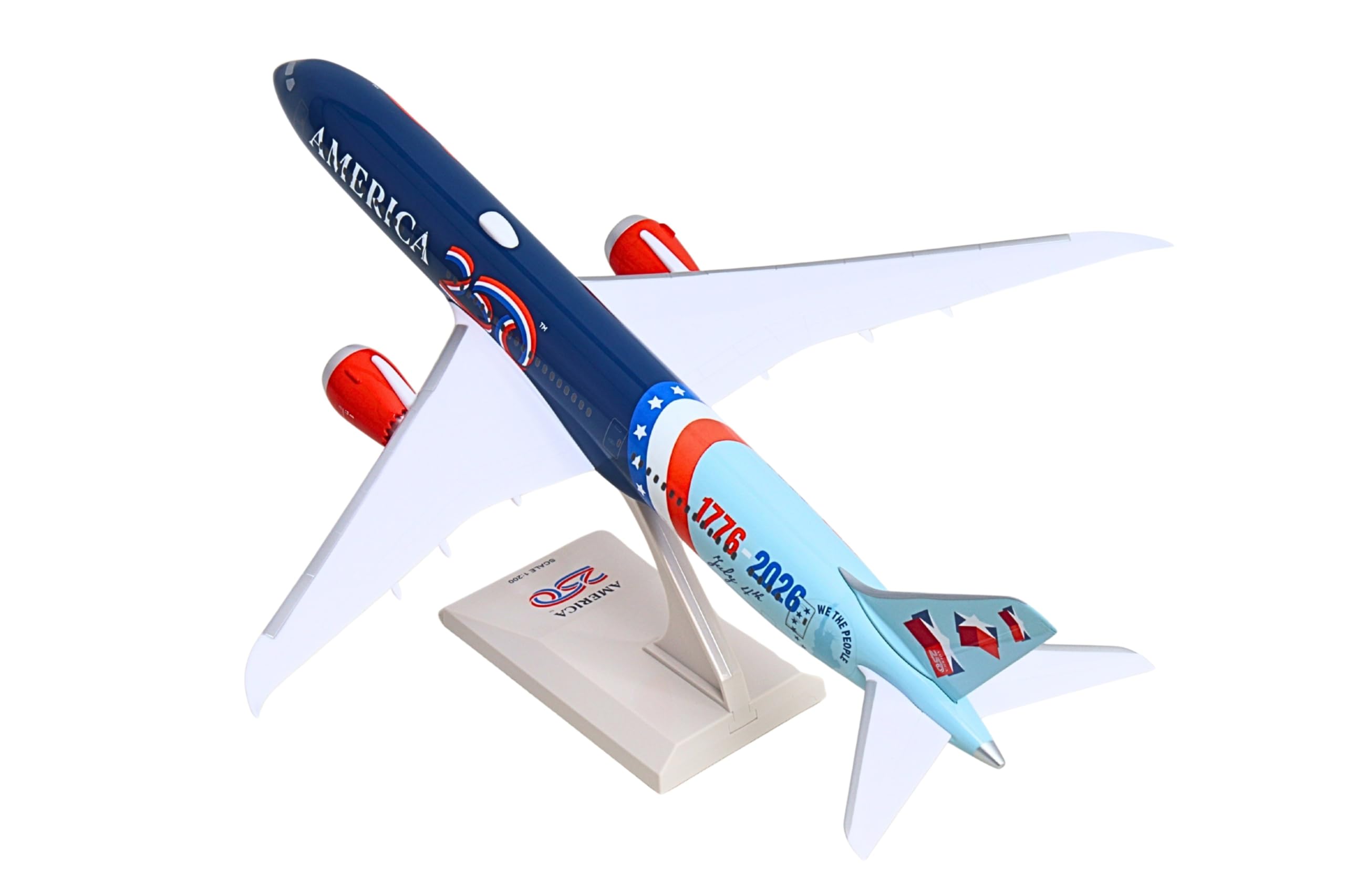 新品 SKYMARKS アメリカン航空機モデル　1/200 Amazon.com: SkyMarks America 250th Anniversary 1/200 Scale