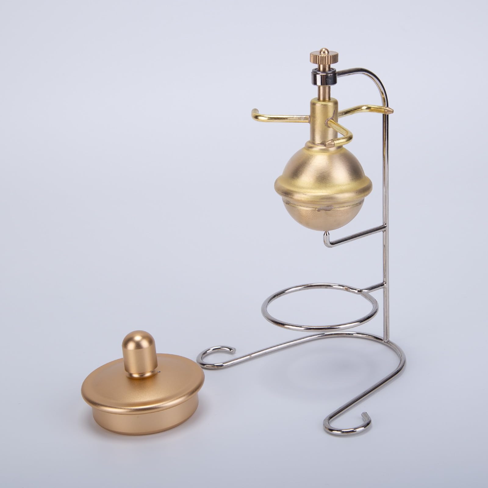 ENGINEMECH Mini máquina de vapor modelo de cobre puro construcción vertical modelo de aprendizaje científico creativo juego decorativo y regalo ideal para aficionados y coleccionistas de tecnología