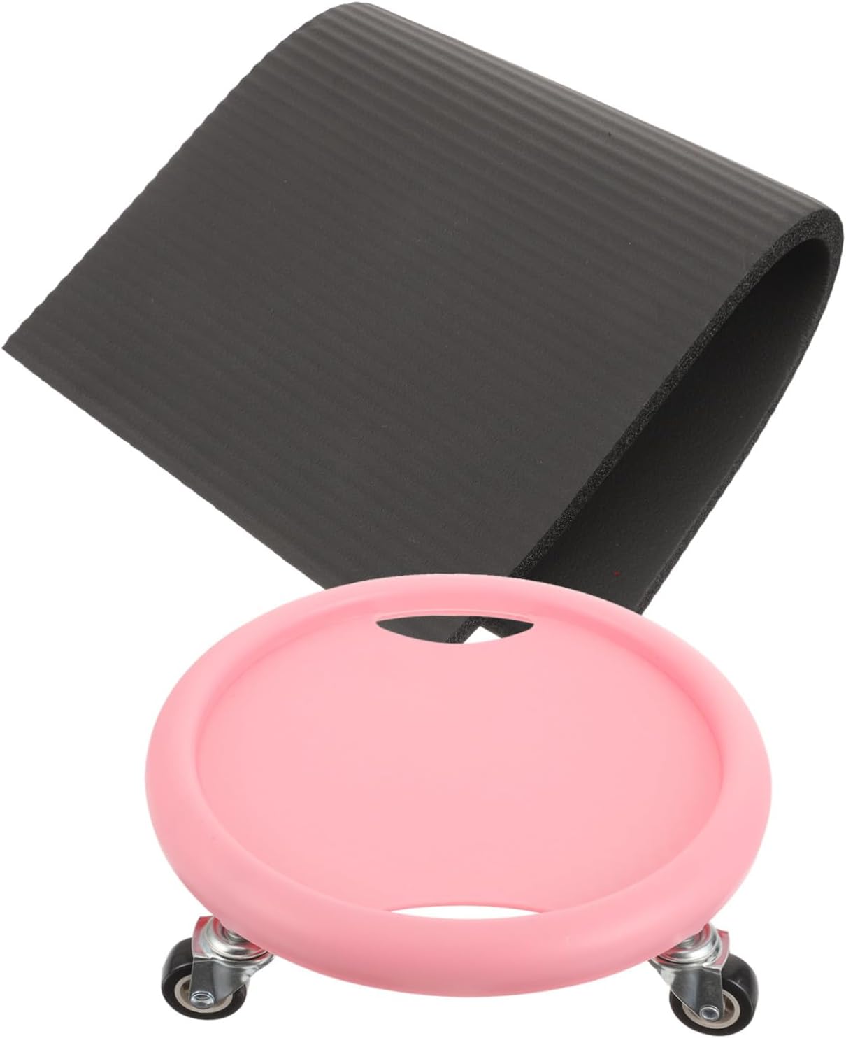 Abdominal Training Sliding Disc with Knee Pad Core Workout Fitness Slider for Full Body Exercise Silent Multi-Directional Ab Board for Stability and Balance Compact Random Color
