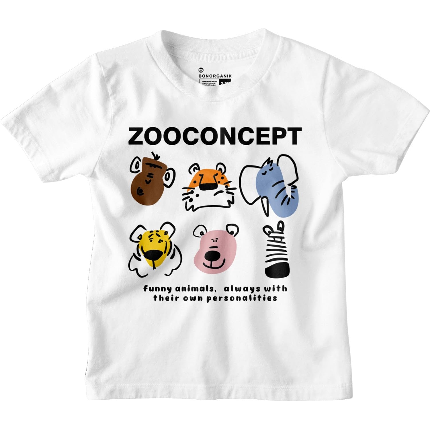 Bon Organik Weihnachtsmann-Grafik für Jungen und Jungen, Baumwolle, bedruckt, halbe Ärmel, Jungenbekleidung, Jungen-T-Shirts, lässige T-Shirts für Jungen/Rundhals-T-Shirts für Jungen/Jungen-T-Shirts