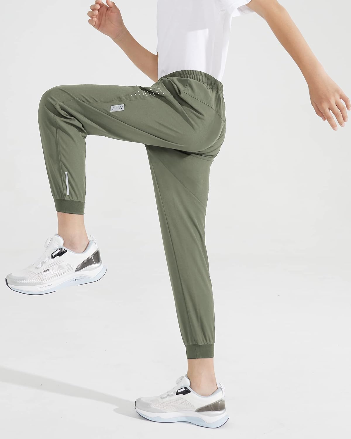 Boys Lightweight Jogger Pants Youth Kids Quick Dry Hiking Active Athletic Pants with Zipper Pockets - Image 7