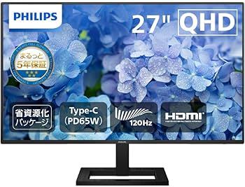 Amazon.co.jp: PHILIPS 液晶ディスプレイ PCモニター (27インチ