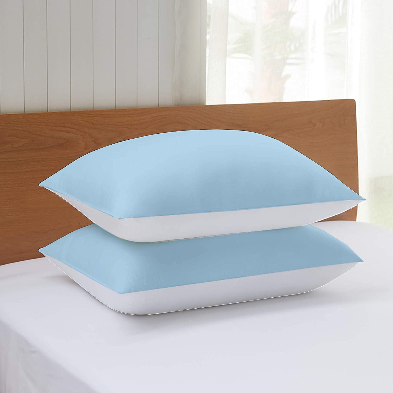 Egyptian Cotton Pillow Covers - Set of 2 Dark Grey -6