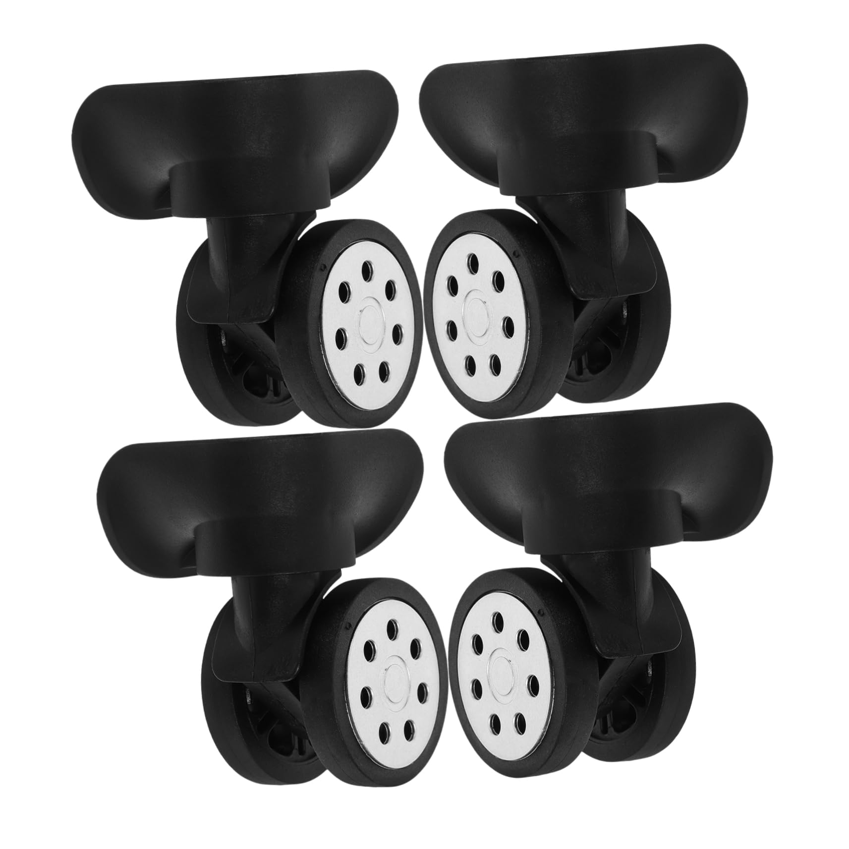 NUOBESTY 12 Piezas ruedas de maleta ruedas giratorias accesorios de viaje equipaje maleta ruedas de repuesto reemplazo de reparación de rueda de maleta rueda giratoria de equipaje plástico