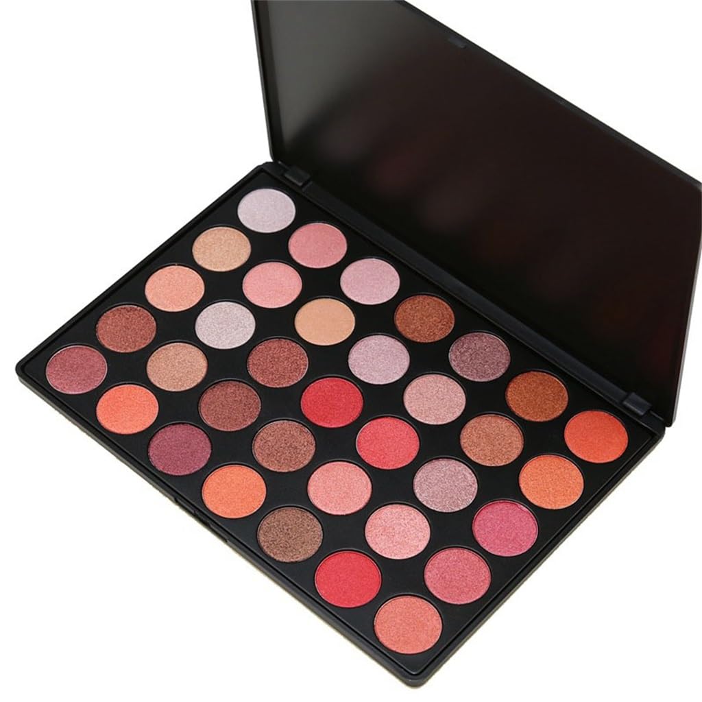 35 Color Pearl Eye Shadow Plate Warm Glitter Powder Makeup Daily Lasting