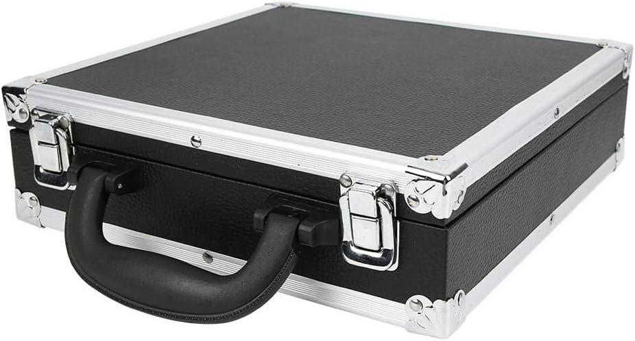 Alomejor Billiard Balls Storage Box Billiard Pool Ball Carrying Case Box Holder Container with Carry Handle for Snooker Billiard