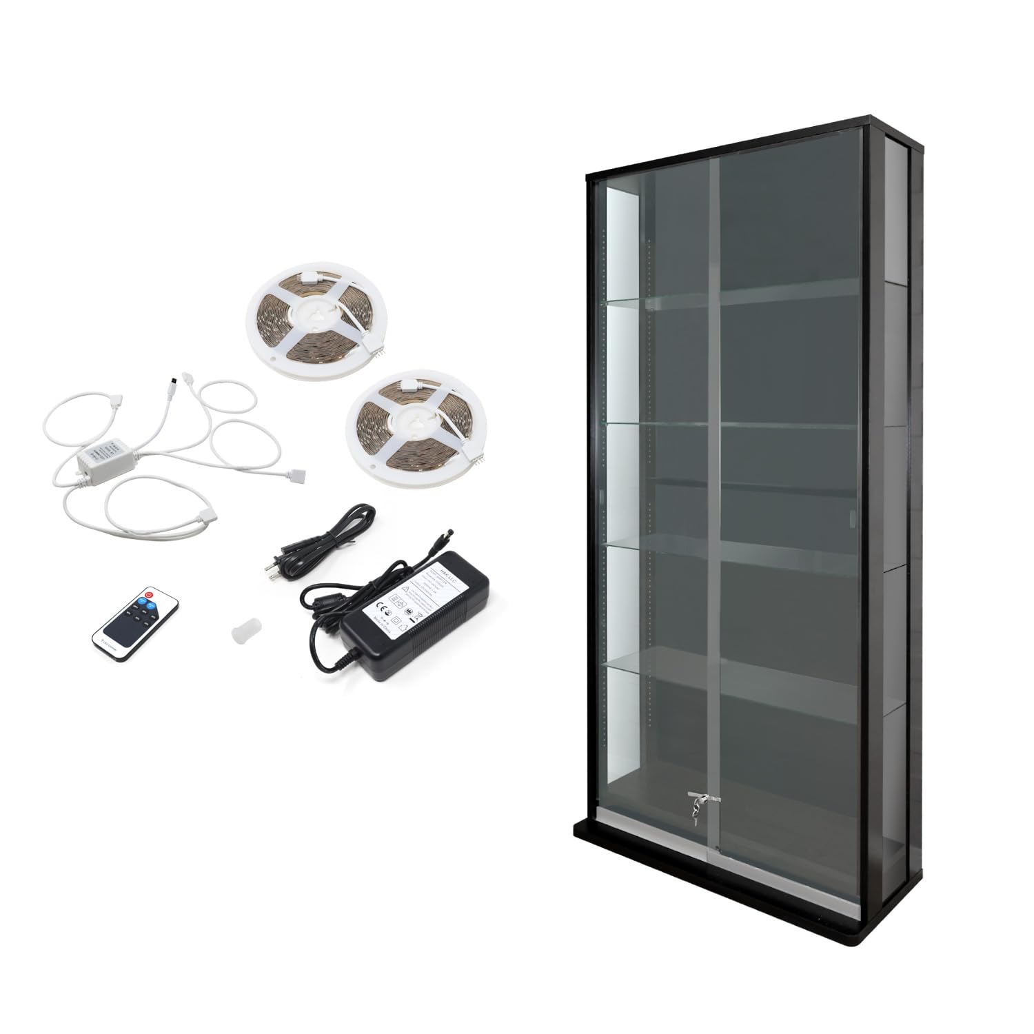 Amazon.co.jp: 地球家具 引き戸コレクションケース ブルーノ BRUNO