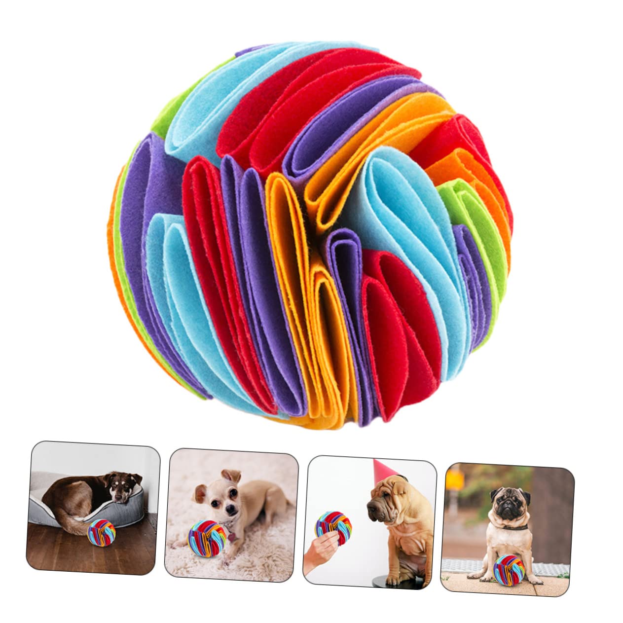 Angoily 3stücke Pet Sniff Toy Für Hunde Interaktives Kauspielzeug Bunten Farben Zum Füttern Und Spielen Unterstützt Die Zahnpflege Und Ist Langlebig Und Leicht Zu Reinigen