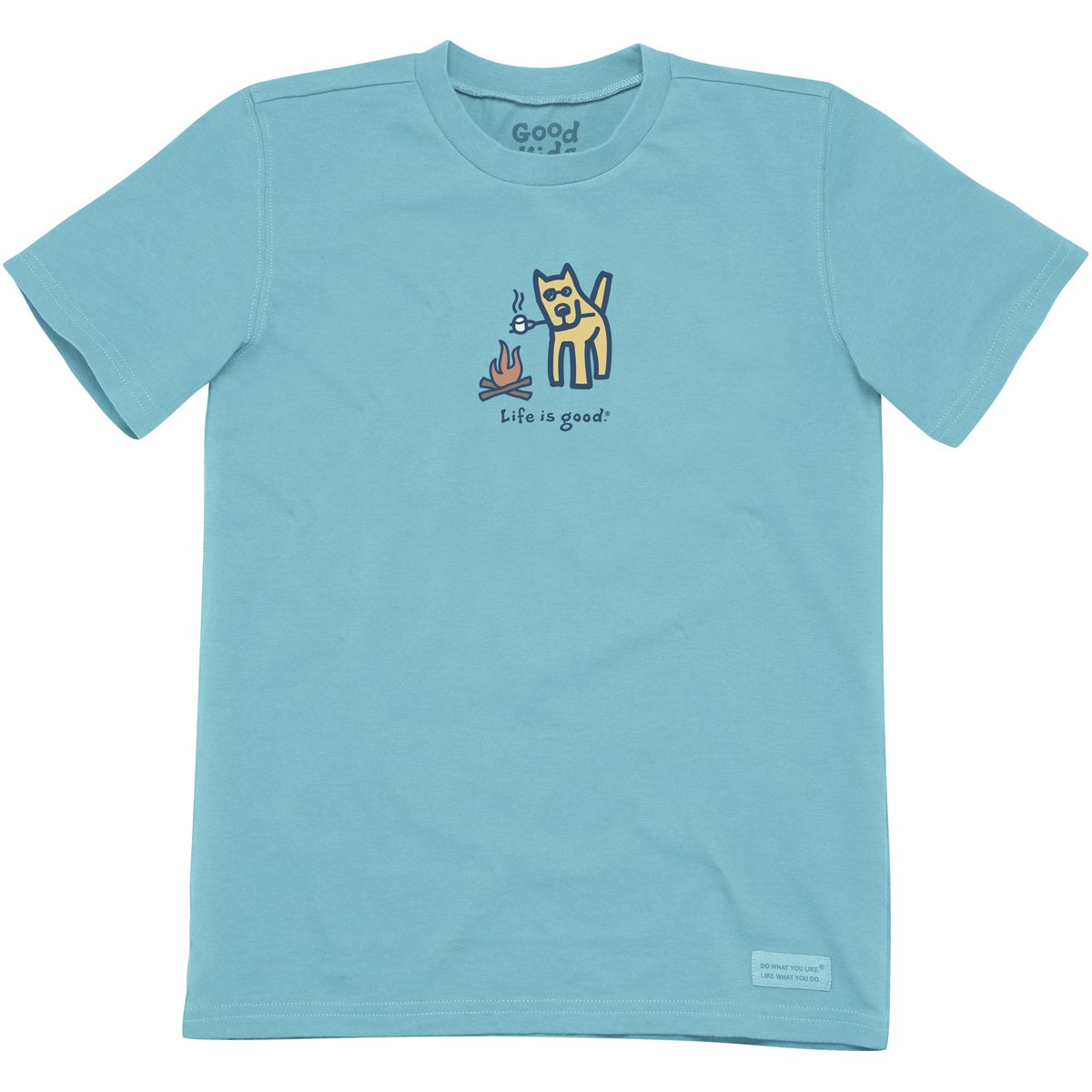 Life is good Boy's Crusher Camp Dog T-Shirt