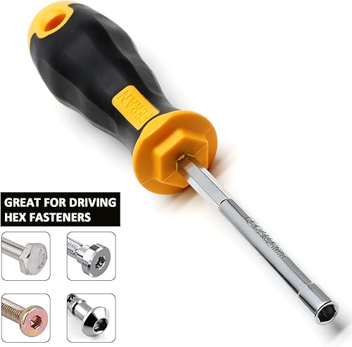 Miniatura 4 de Destornillador de llave de enchufe, llave de tuerca hexagonal, destornillador, herramienta de mano de 0.315 in