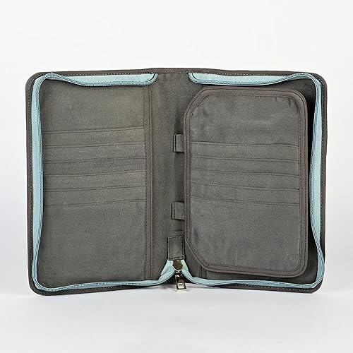 Miniatura 3 de Yarn Ave Knit Pro - Estuche para agujas circulares fijas (hasta 22 pares de agujas circulares), organizador de agujas de tejer de viaje, bolsa de