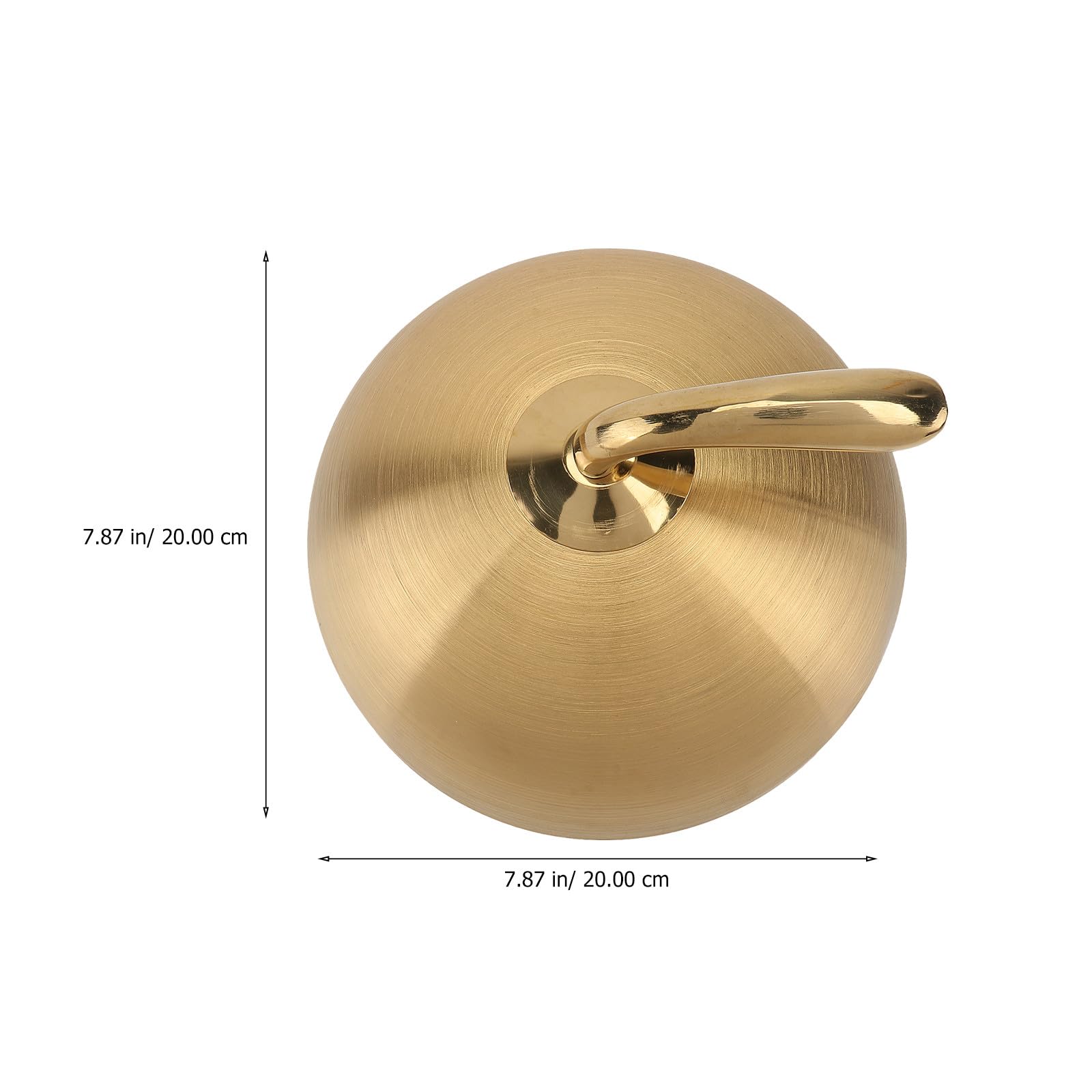 TOPPERFUN Steakabdeckung Zentrale Wärmeverteilung Edelstahl 20cm mit Griff Robuste Plancha Abdeckung Goldfarbener Steakdeckel für Grill und Outdoorküche