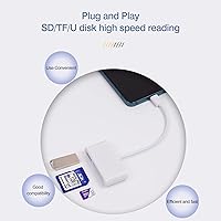 Vista 6 de [Paquete de 2] Lector de tarjetas SD para Android, adaptador de tarjeta micro SD a USB, lector de tarjetas SD USB C para lector de tarjetas