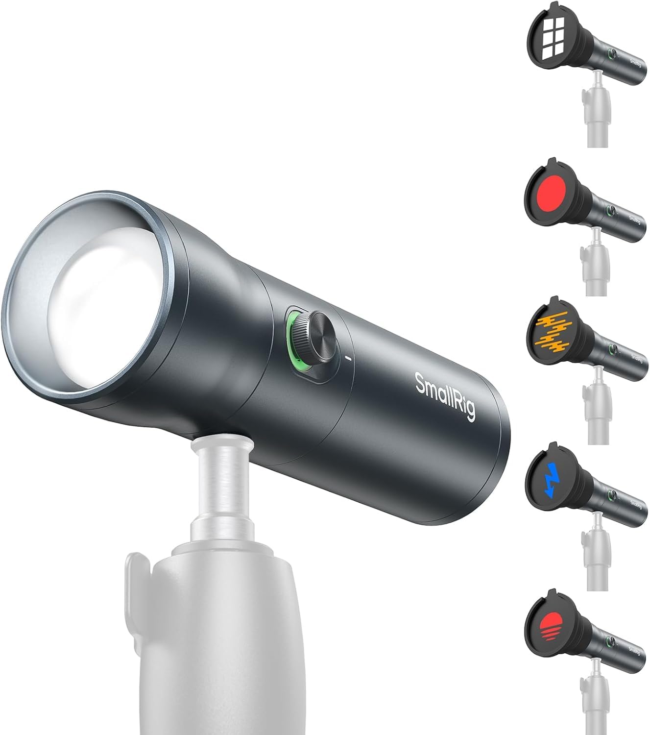 RGB LED Photography Flashlight, Azonee 7500mAh Aluminum Alloy Ambient Light with 4 Color Fill Light & 20 Pattern Filters, Ideal for Photo & Content Creation RF10C 4634