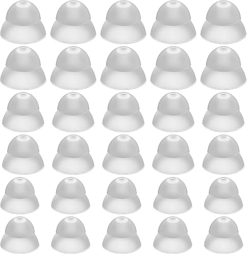 Paquete de 30 unidades de audífonos de silicona para audífonos cúpulas de potencia media cúpulas de cierre pequeño cúpulas de oído cúpulas directas