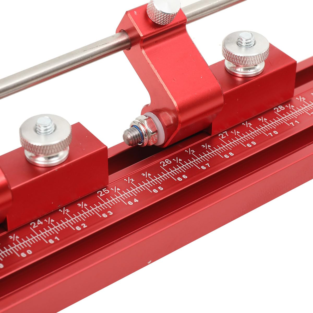 Guida Parallela in Lega di Alluminio con Scala Laser, Sistema Guida per Sega Circolare Modulabile con Blocco Regolabile per Tagli Precisi del Legno