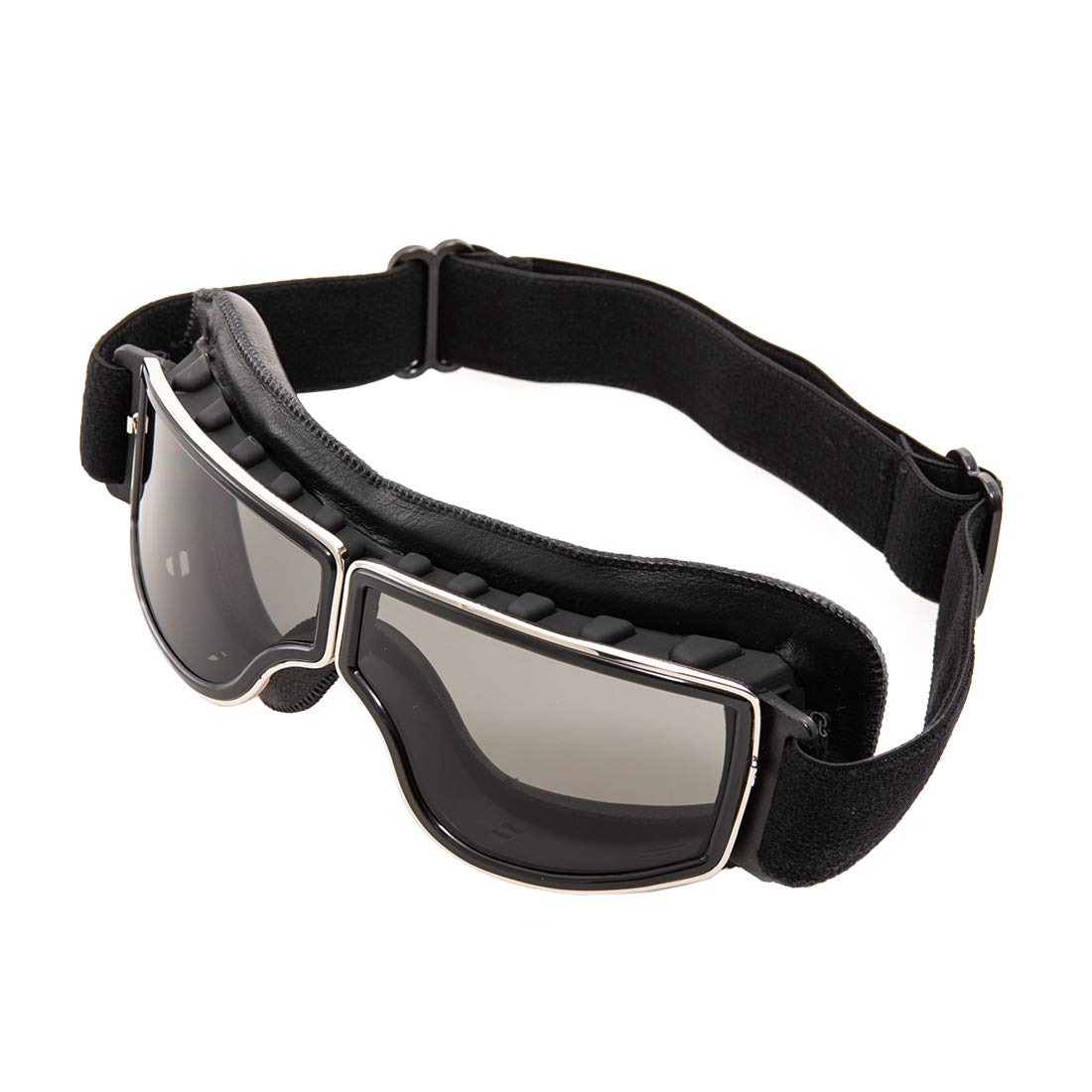 Motorradbrille PU Leder Sonnenbrillen Sportbrille Retro Radbrille für ATV Bike Motocross Brille Schutzbrille