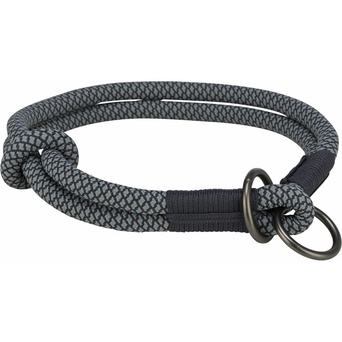 TRIXIE Soft Rope Stop-Pull Collar Size L: 19.7 in/0.5 in neck circumference in black - Image 2