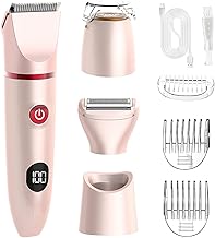 Women's Shaver, 3 in 1 Electric Shaver Kit for Face, Body and Intimate Areas, IPX6 Waterproof, USB Rechargeable