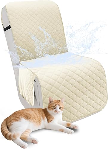 Miniatura 87 de Fundas para sofá seccional reclinable, 100% impermeables, funda para reclinable de terciopelo lavable, en forma de L, fundas para sofá reclinable