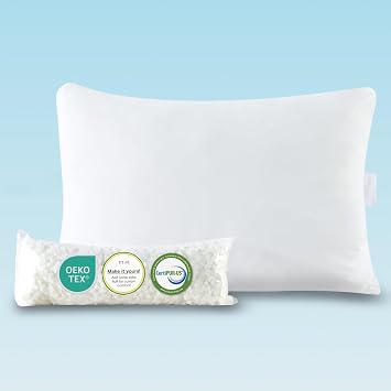 Sijo FlexCool Shredded Memory Foam Pillow - Adjustable Loft Pillow w/Cooling Surface - Good Housekeeping 2026 Bedding Award Winner - CertiPUR-US - Medium Firm for Back, Side, Stomach Sleeper Queen