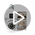 Image of Dr Vision Dual Lens 4MP /8MP WiFi Smart Light Bulb Camera for Home | Full HD | Color Night Vision | Two Way Audio | Wireless Indoor Security Camera with Mobile App V380 Pro (Dual Lens Light Camera)