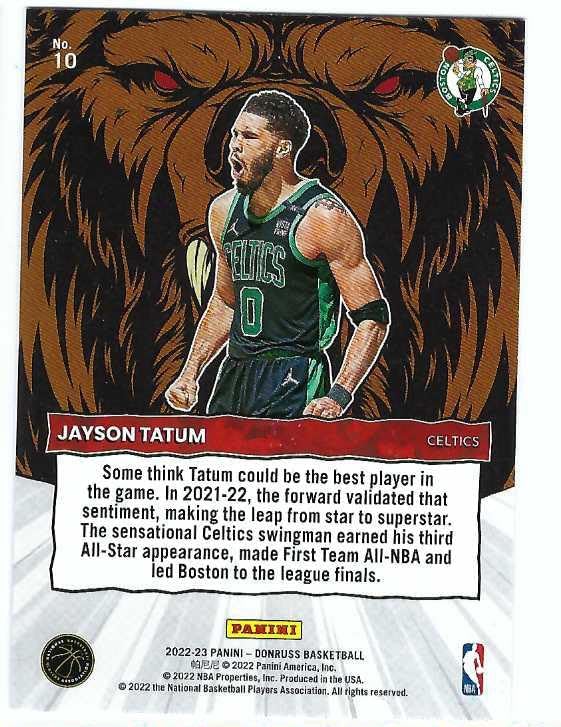 Miniatura 2 de JAYSON TATUM 2022-23 Panini Donruss Unleashed #10 PRESS PROOF PARALLEL Card Boston Celtics Basketball