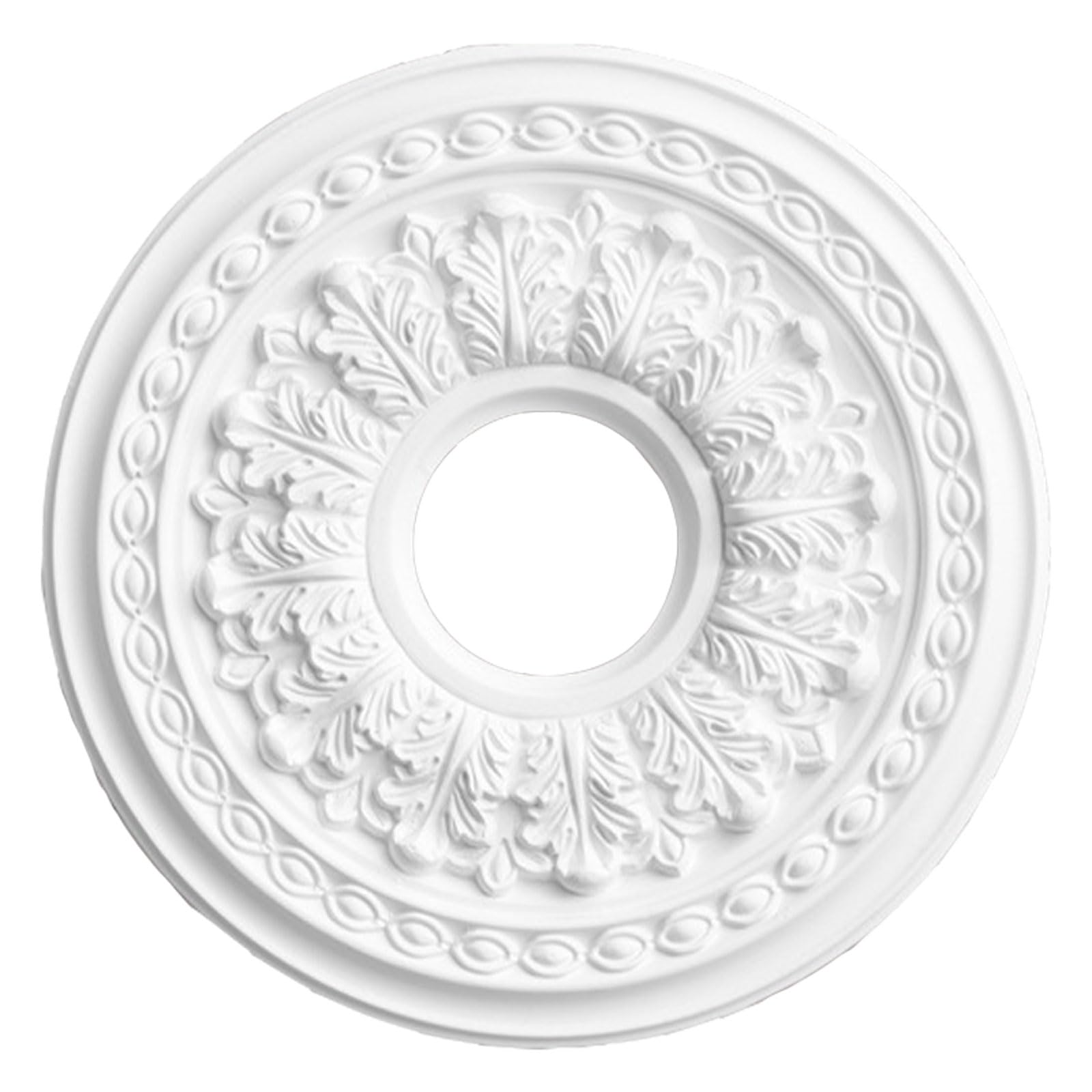 Foelanne White F Ceiling Medallion White 24.8-60Cm(,34Cm)