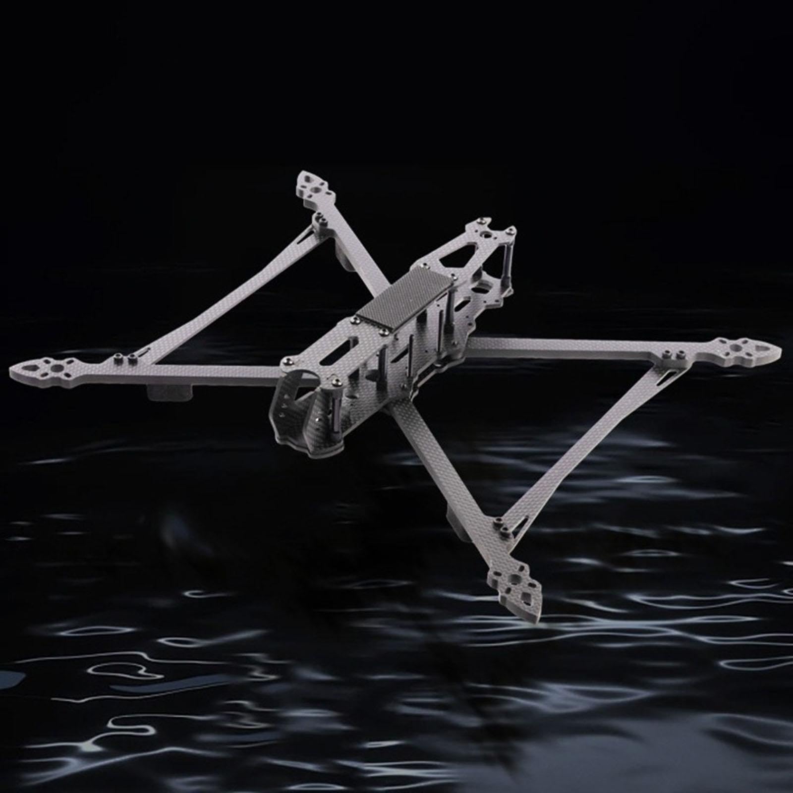 Kit de Estructura para Cuadricóptero, Kit de Estructura para FPV, Conjunto de Accesorios Fabricado en Fibra de Carbono, Brazos de 2,5 Mm, Ligero, 9 Pulgadas