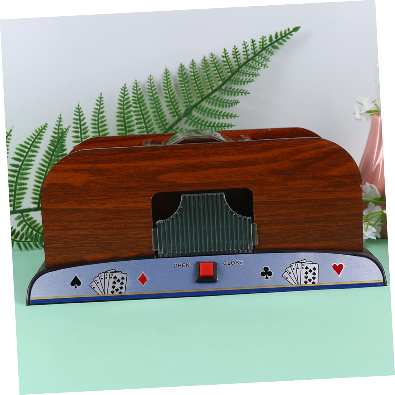 Abaodam Mélangeur Automatique de Cartes à Jouer 1 Pièce Électrique Noir