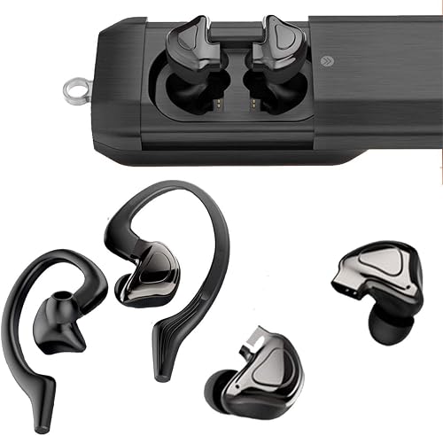 Larkoo Tws auricolari Bluetooth con 2600 mAh box Auricolari stereo Bluetooth wireless cuffia cordless Dual staccabile ear-hook ricarica per iPhone iPad Smartphone Android nero Larkoo Tws auricolari Bluetooth con 2600 mAh box Auricolari stereo Bluetooth wireless cuffia cordless Dual staccabile ear-hook ricarica per iPhone iPad Smartphone Android nero