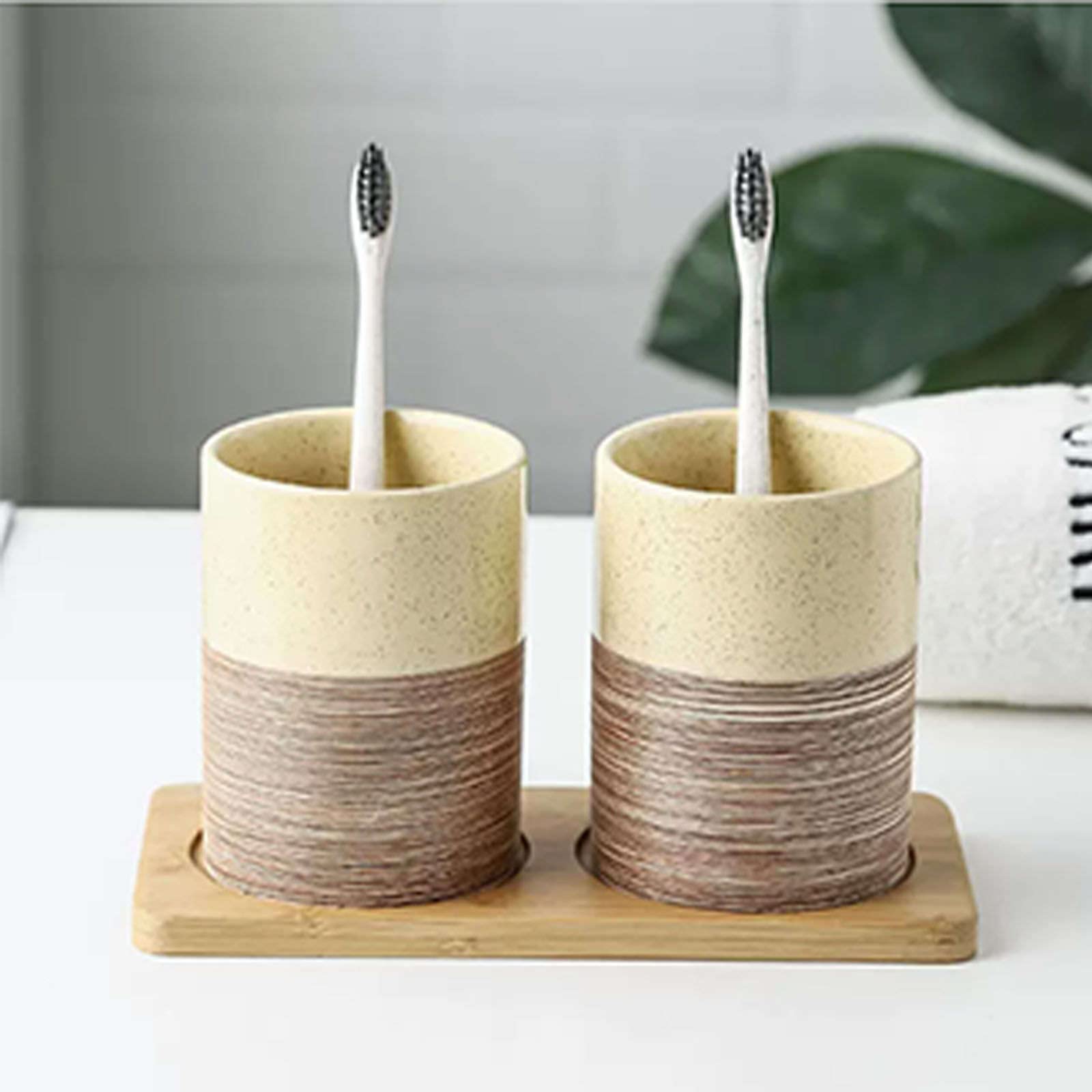 Kubek na szczoteczkę do zębów, kubek do płukania ust / 8x8x10cm ceramiczny kubek na szczoteczkę do zębów, porcelanowy kubek łazienkowy, uchwyt na szczoteczkę do zębów, kubek łazienkowy-f-8x8x10cm (Co