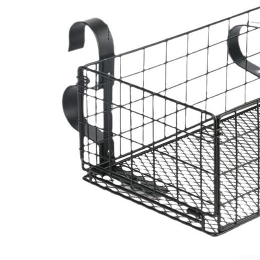 Organizador de riel de piscina – Estante estable para piscina sobre el suelo para bebidas y juguetes, color negro, 10 x 6 x 3.5 pulgadas