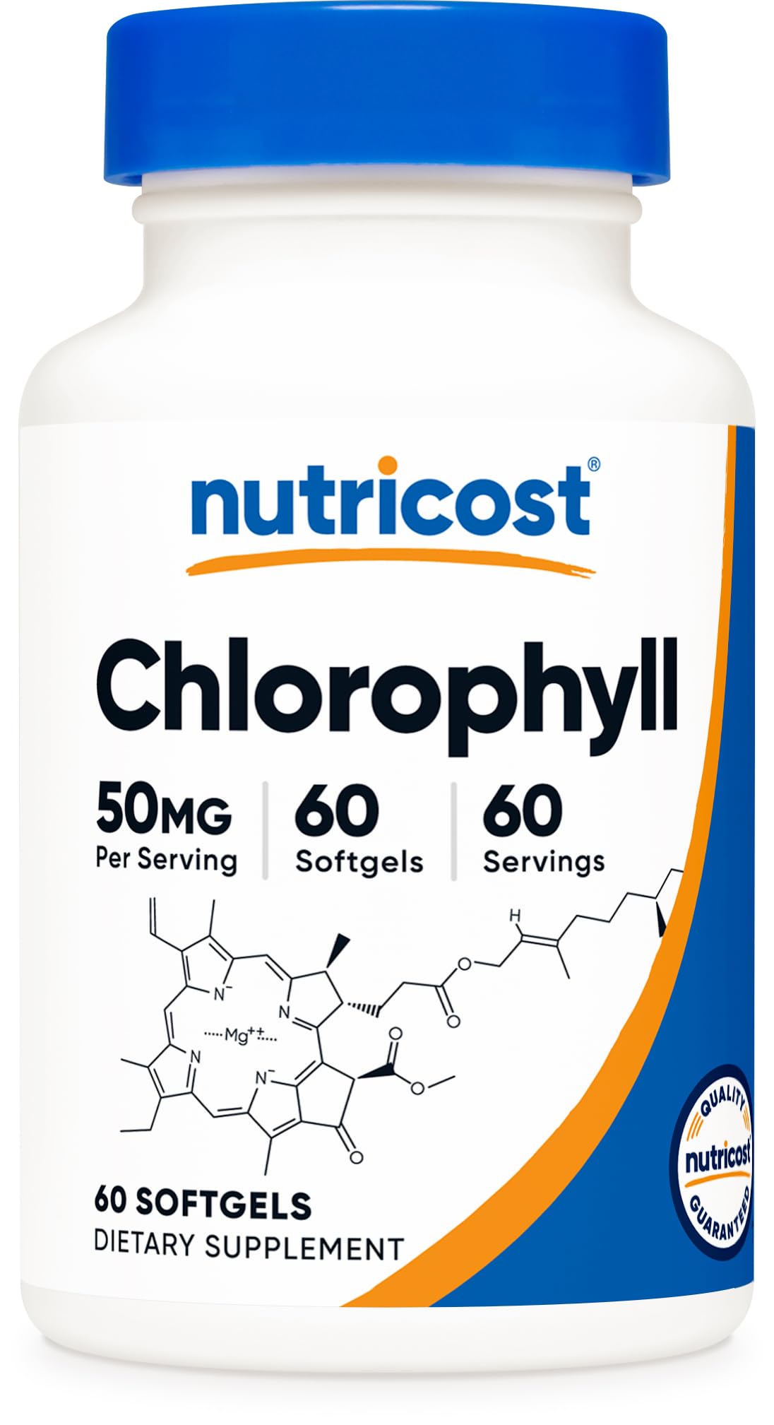 Nutricost Chlorophyll (50mg) 60 Softgels - Gluten-Free 60 Count (Pack of 1)
