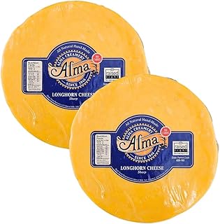 Alma Cheese Full Moon - Longhorn SHARP Cheddar (Pack of 2)