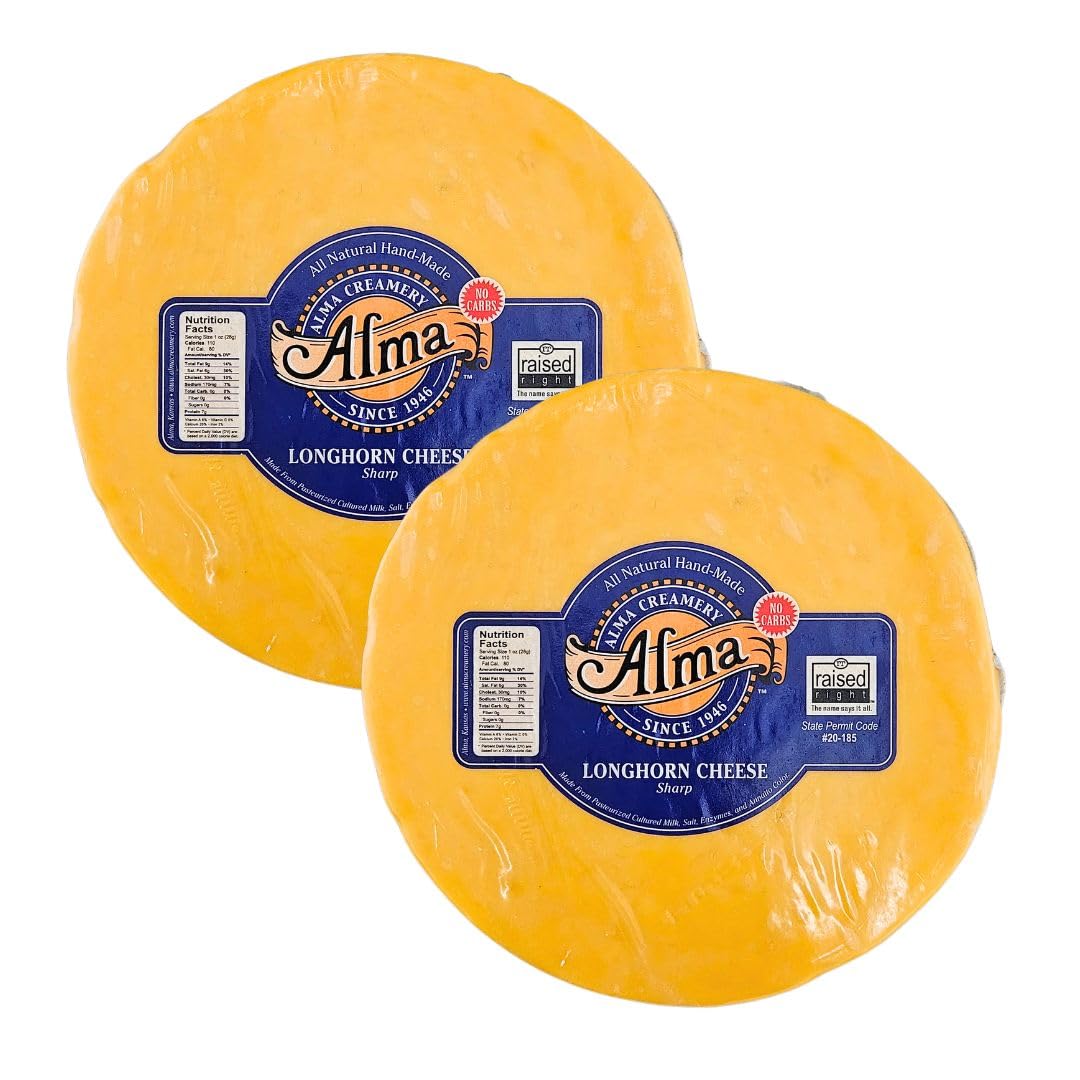 Longhorn Sharp Cheddar (Pack of 2) — Alma Creamery — Made in Kansas