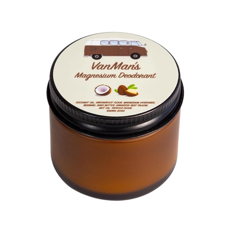Desodorante em pote The VanMan Company com coco e magnésio, sem fragrância, 79 g