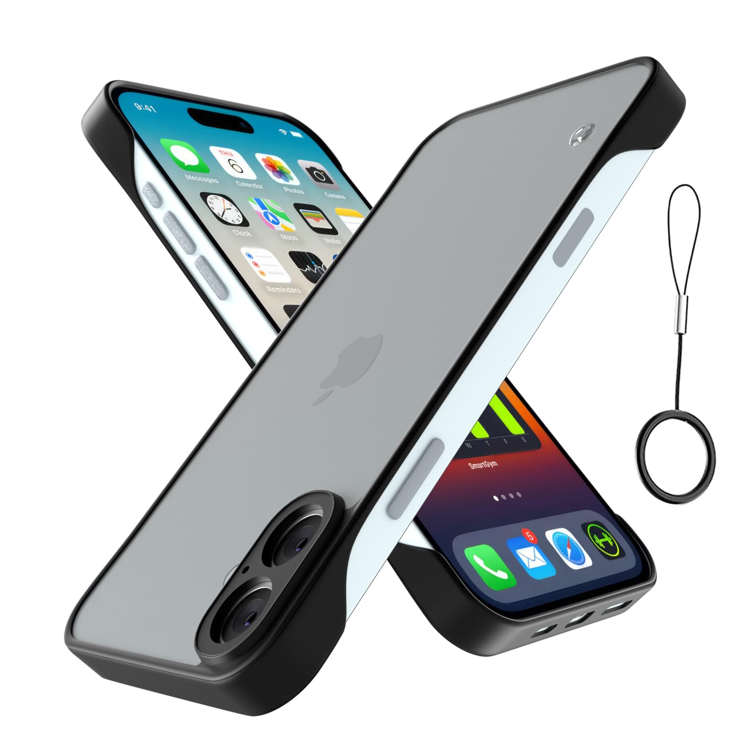Pikkme Back Cover | Hybrid Frameless | Full Camera Protection | Raised Edges | Frosted Matte Translucent Bumper Case for iPhone 16 (Black) (B0DB613VS9) Amazon Price History, Amazon Price Tracker