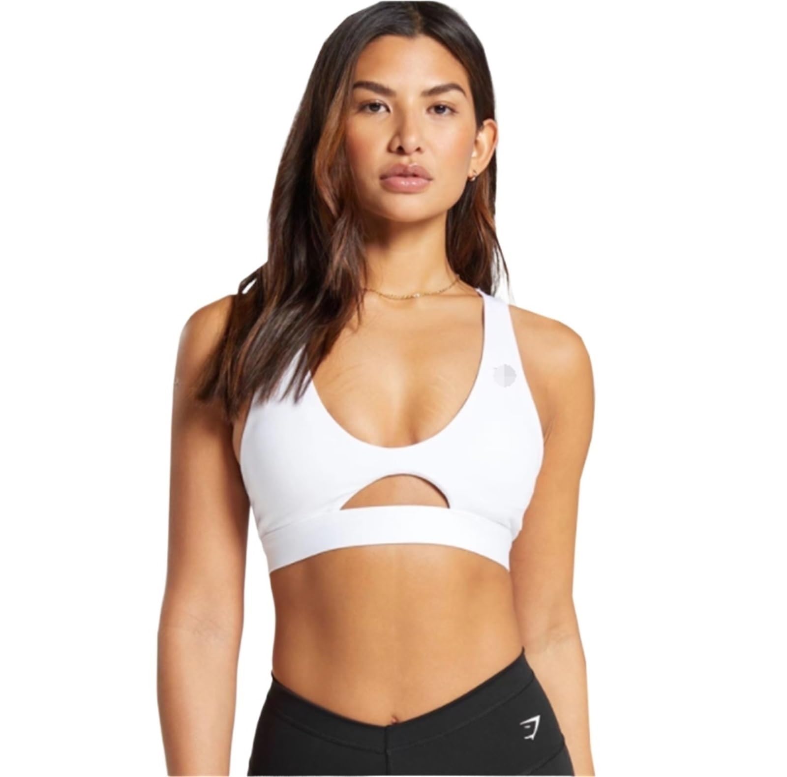 Reggiseno Sportivo Donna Reggiseno Sportivo Da Donna Con Retro A Vogatore, Collo A U, Imbottito, Senza Ferretto, Reggiseno Fitness Da Palestra Comfort Reggiseno Sportivo(White,S)