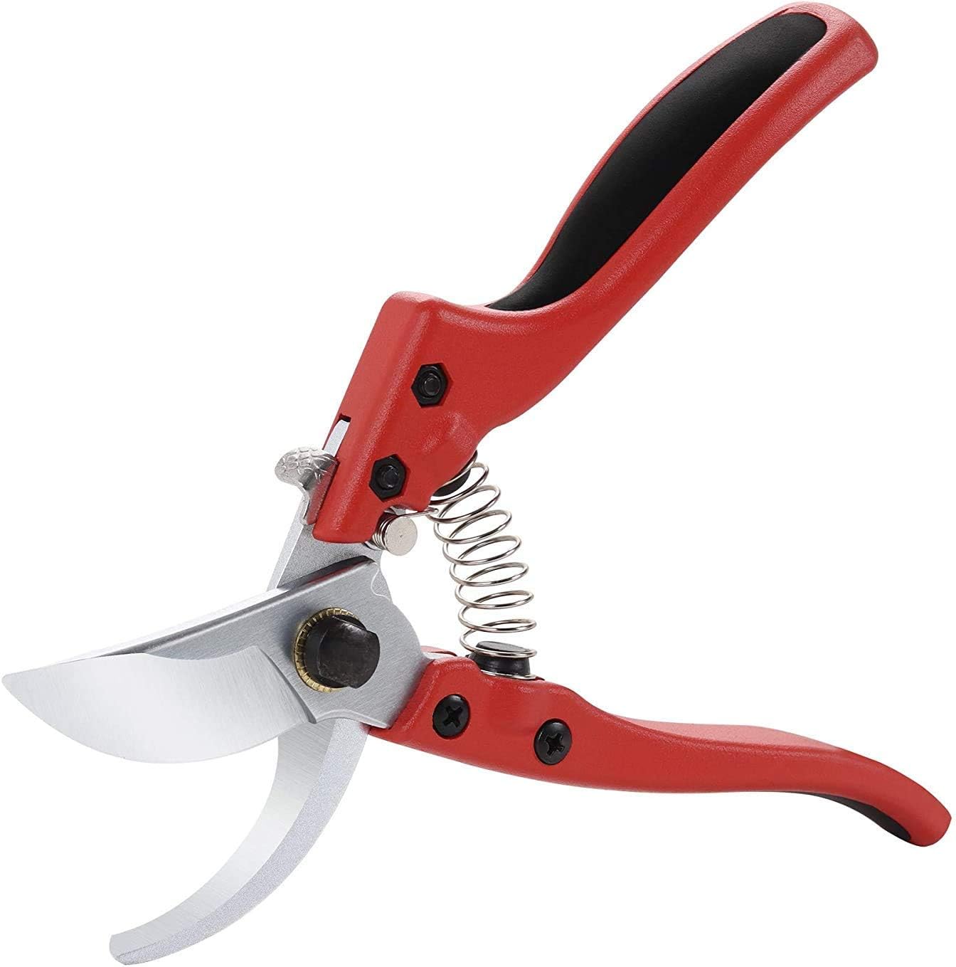 Professional Bypass Pruning Shears Garden Branch pruner Scissors, Secateurs Ergonomically Designed Spring, Sharp Carbon Steel Blade, Effortless Cuts 1 Inch